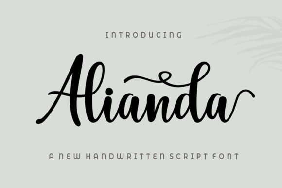 Alianda Script: A Handwritten Font with Real Branding Potential