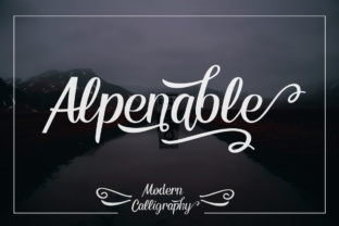 Alpenable: A Script Font That Elevates Digital Brand Content