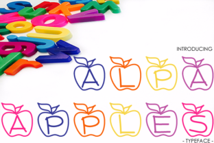 Alpha Apples: A Cutesy Decorative Font for Craft Projects