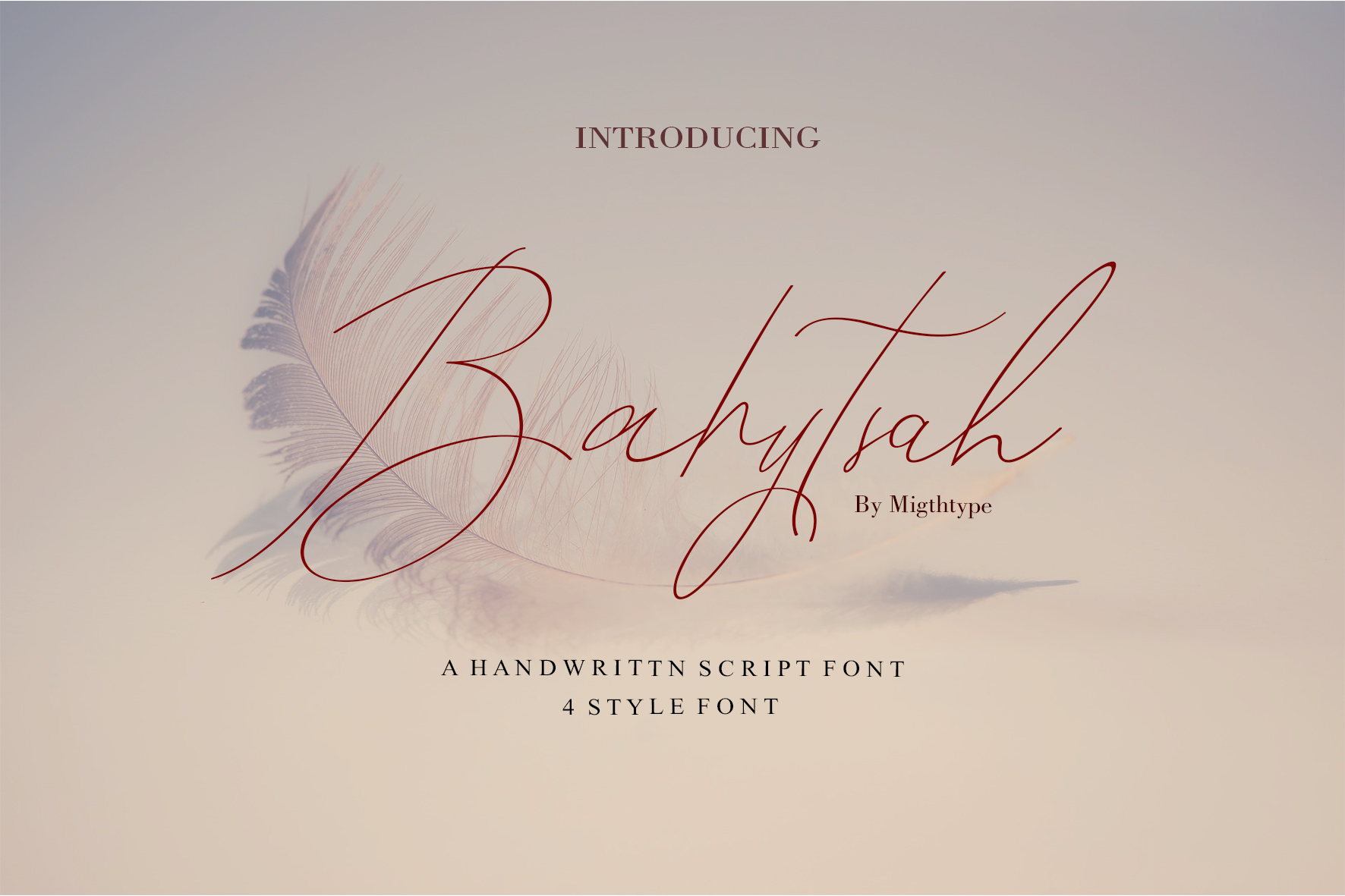 Bahytsah: A Modern Calligraphy Font