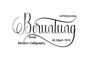 Beruntung Font: Elegant Script for Craft Creators