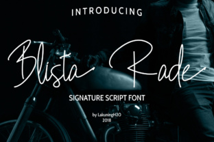 Blista Rade: A Handwritten Script Font Built for Brand Displays