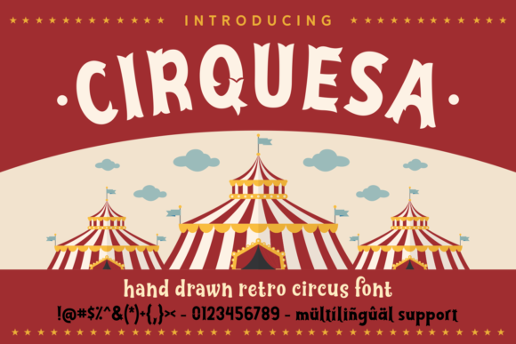Cirquesa: A Display Font with Circus Charm for Editorial Projects