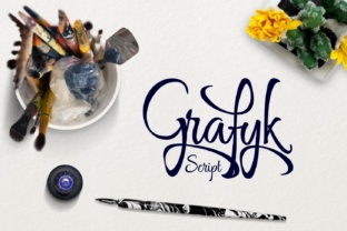 Grafyk Font: A Handwritten Script for Handmade Products