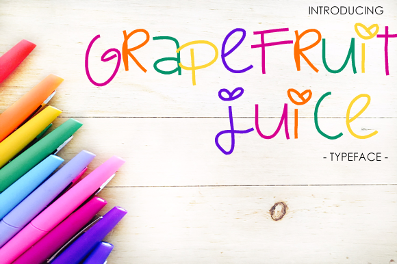 Grapefruit Juice Font Review: A Girly Script for Romantic Branding