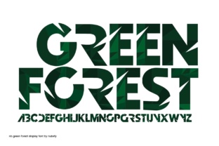 Green Forest Font for Web Design