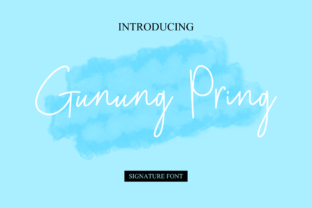 Gunung Pring Font: Handmade Elegance for Crafters