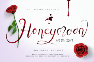 Honey Moon Midnight: A Gorgeous Handlettered Font