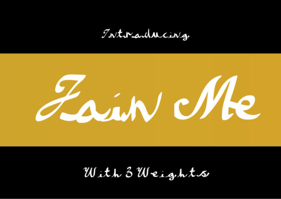 Join Me: A Handwritten Font for Calm Design