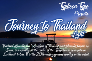 Journey to Thailand Light: A Clean Script Font for Brand Design