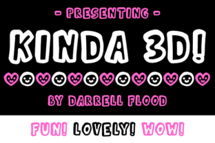 Kinda 3D: A Cute 3D Font for Creative Brands