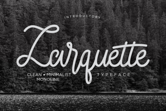 Larquette: A Script Handwritten Font for Campaign Design