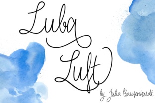 Luba Luft: A Script Font for Casual Elegance