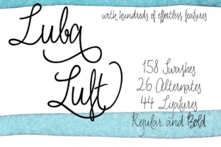 Luba Luft Bold: A Script Font for Editorial Flow