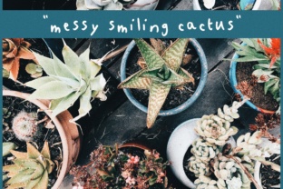 Messy Smiling Cactus Font
