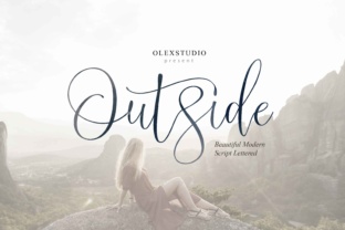 Outside: A Graceful Script Font