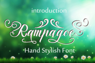 Rampagoe: A Calligraphic Font with Editorial Grace