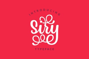 Siry: A Romantic Script Font for Campaign Design