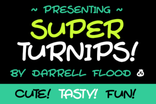 Super Turnips Font for Creative Projects