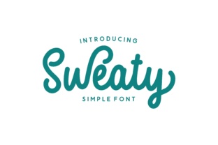 Sweaty: A Fun Script Typeface for Makers