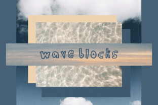 Wave Blocks: A Fun, Hand-Written Font