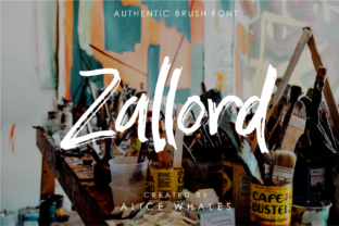 Zallord: A Bold Script Font for Makers